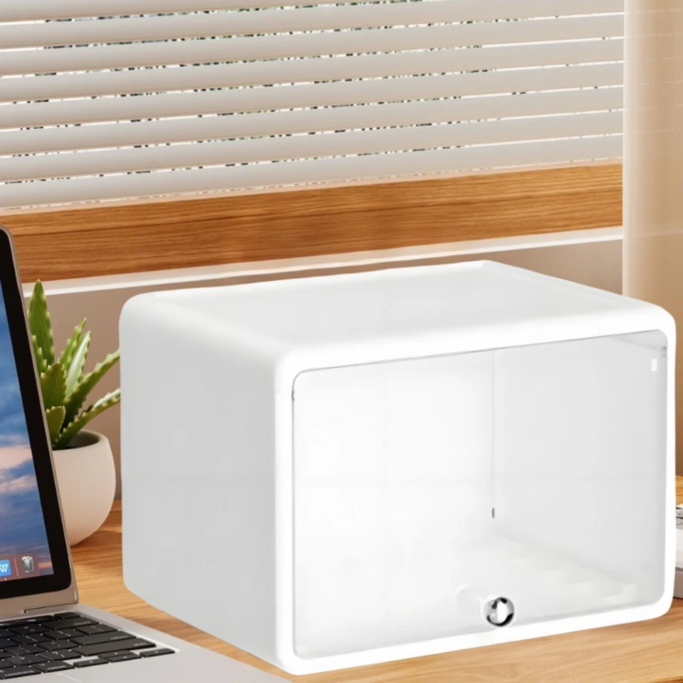 Boîte de Rangement de Bureau, Vitrine Cosmétique Robuste pour Coiffeuse - Photo 4/4