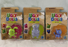 Hasbro Ugly Dolls Mini Figure Figurines Fuzzy Felt Flocked Toy Set Lot 2018 1-2"