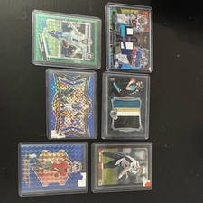 Panini Topps NFL 6 Cards Prizm Rookie Patch Card Lot Tom Brady Aubrey Irving