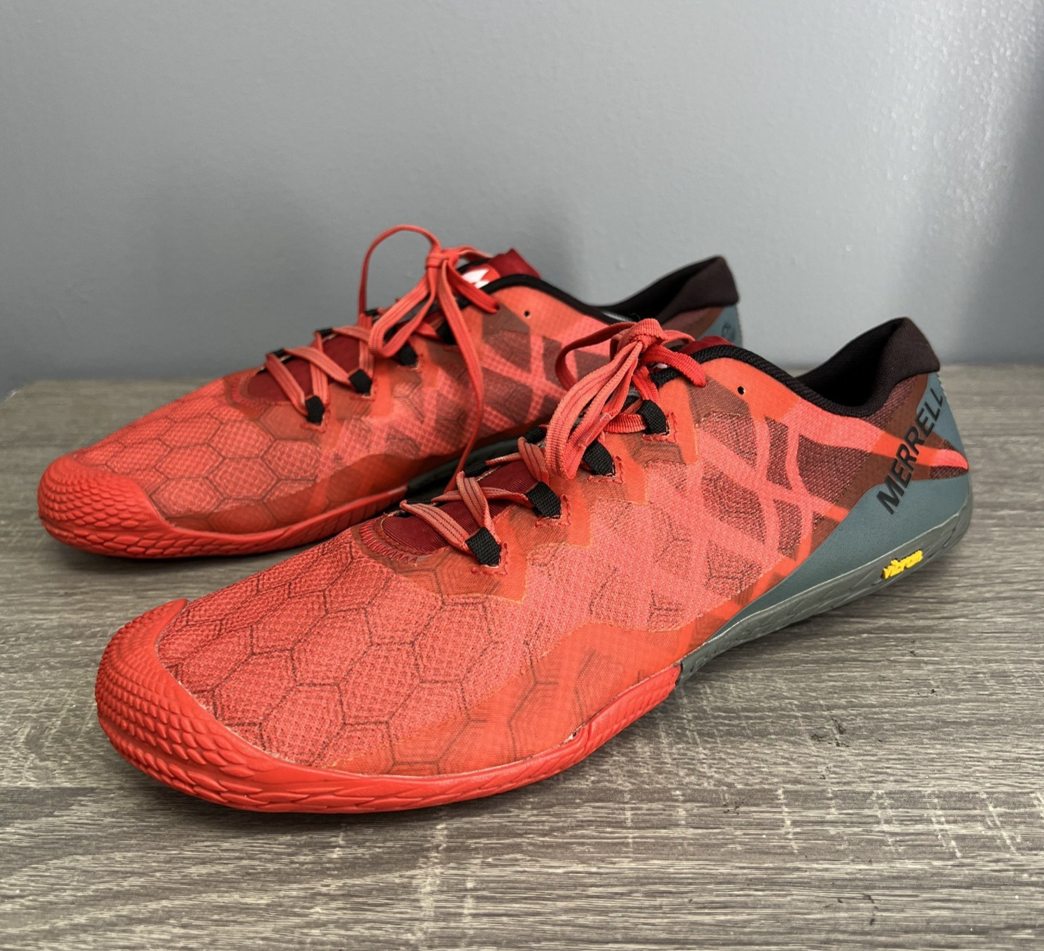 Merrell Vapor Glove 3 scarpe da trail running atletica uomo US 13 arancione J09677