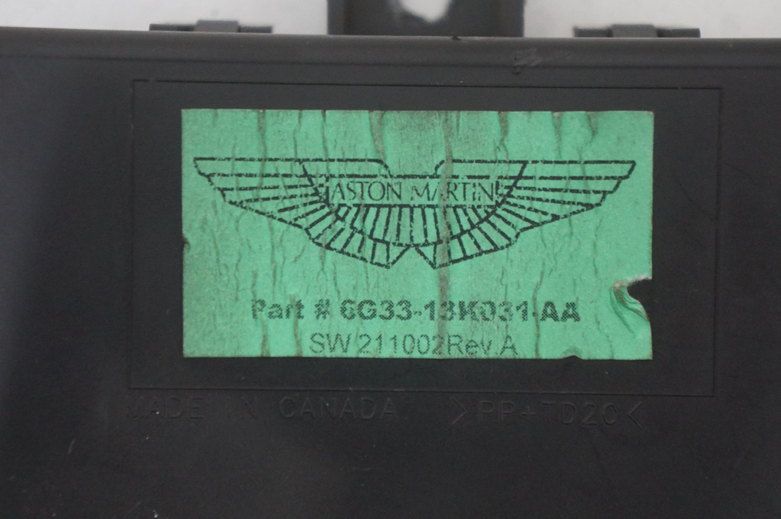 Headlamp Leveling Control Module OEM 6G33-13K031-AA Aston Martin V8 Vantage 2008
