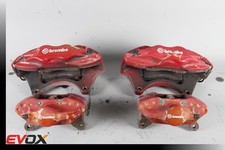 08-15 Mitsubishi Lancer Evolution Evo X Brembo Brake Calipers Set Good 08-15 Mitsubishi Lancer Evolution Evo X Brembo Brake Calipers Set Good