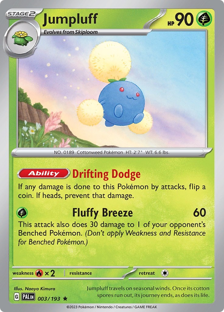 Jumpluff Holofoil PAL 003/193 R NM