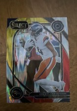 2024 Panini Select - Club Level Courtland Sutton #240 Red & Yellow Shock Prizm