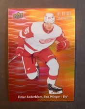 Elmer Soderblom Red - Orange Color Flow 2023-24 Upper Deck Allure #CF-17 Mint