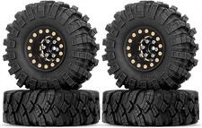 OGRC 1.0 RC Wheel and Tires Brass Negative Offset 7Mm Wheels with New Compound