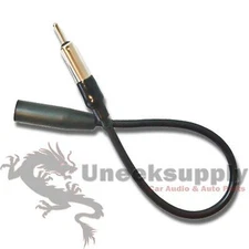 12" 1 FOOT AUTO ANTENNA EXTENSION CORD ANT MALE FEMALE CAR AM FM ADAPTER CABLE