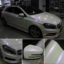 Flat WH PUR Chameleon Full Car SUV Vinyl Wrap Pearl Metal Roof Sticker 65FT BO