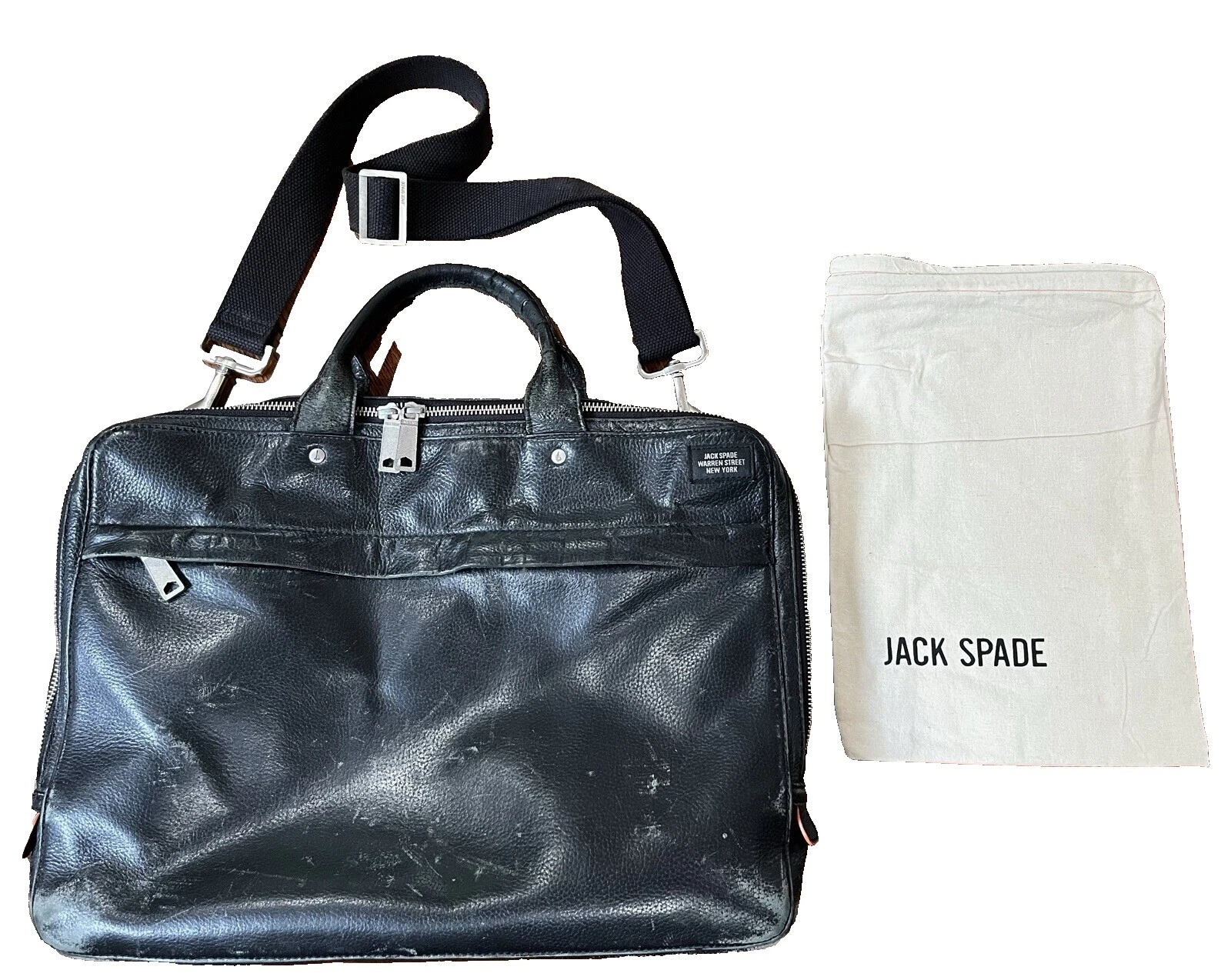 Bolsas de Medio Negro JACK SPADE para hombres