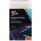 Mont Marte Signature Pastel Ink Pens Marker Fine Tip 6pc Art Craft Artist Supply
