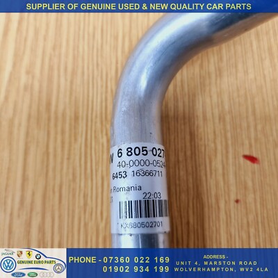 8485064 AIR CONDITIONING PIPES / 645316366711 / 4239505 FOR BMW 