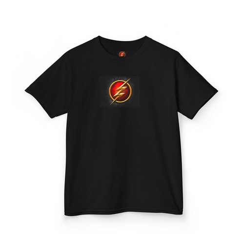Flash Kids Tee, Superhero Children Shirt, Comic Book Theme Top, Lightning Bolt - Picture 9 of 13