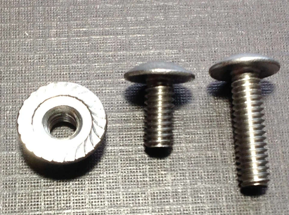 12 piezas 8-32 x 3/8 y 12 piezas 8-32 x 5/8 rejilla inoxidable remache tornillos tuercas se adapta a Dodge Foto 2 de 3