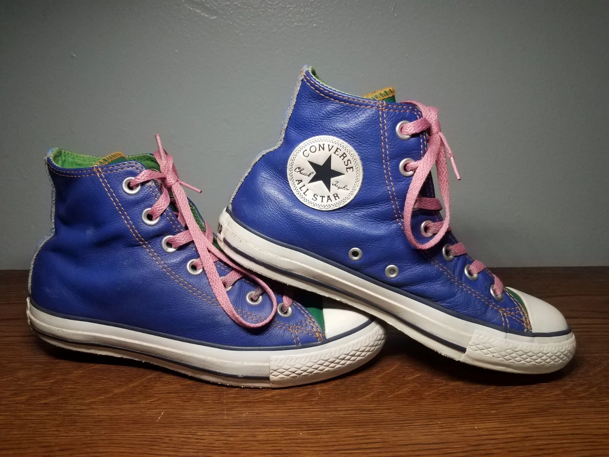 Converse Chuck Taylor All Star HI Womans 7 Mens 5 Custom Blue