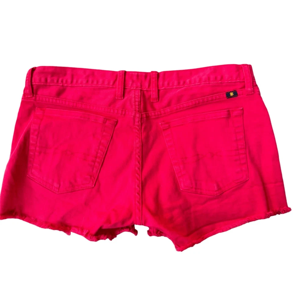 Lucky Brand Riley cut-off shorts red/pink jean shorts size 4/27 - Image 2 of 4
