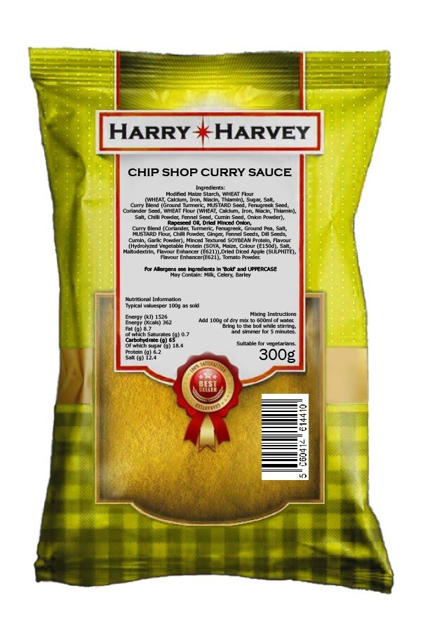 300g Chip Shop Curry Sauce Mix Powder As Used By Fish Chippies Makes 