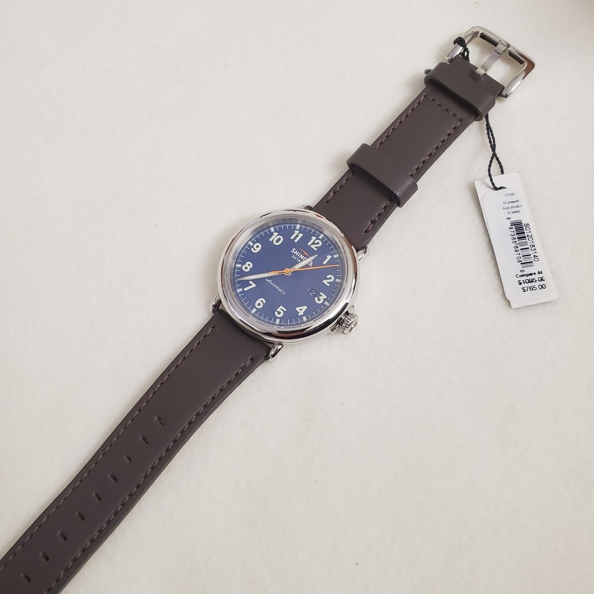 Shinola THE RUNWELL AUTOMATIC 45MM Watch- ROYAL BLUE Dial | eBay