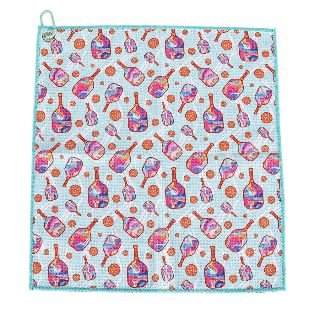 Pickleball Towel Stylish 15x17 Inch Microfiber Athletic Towels with Carabiner...