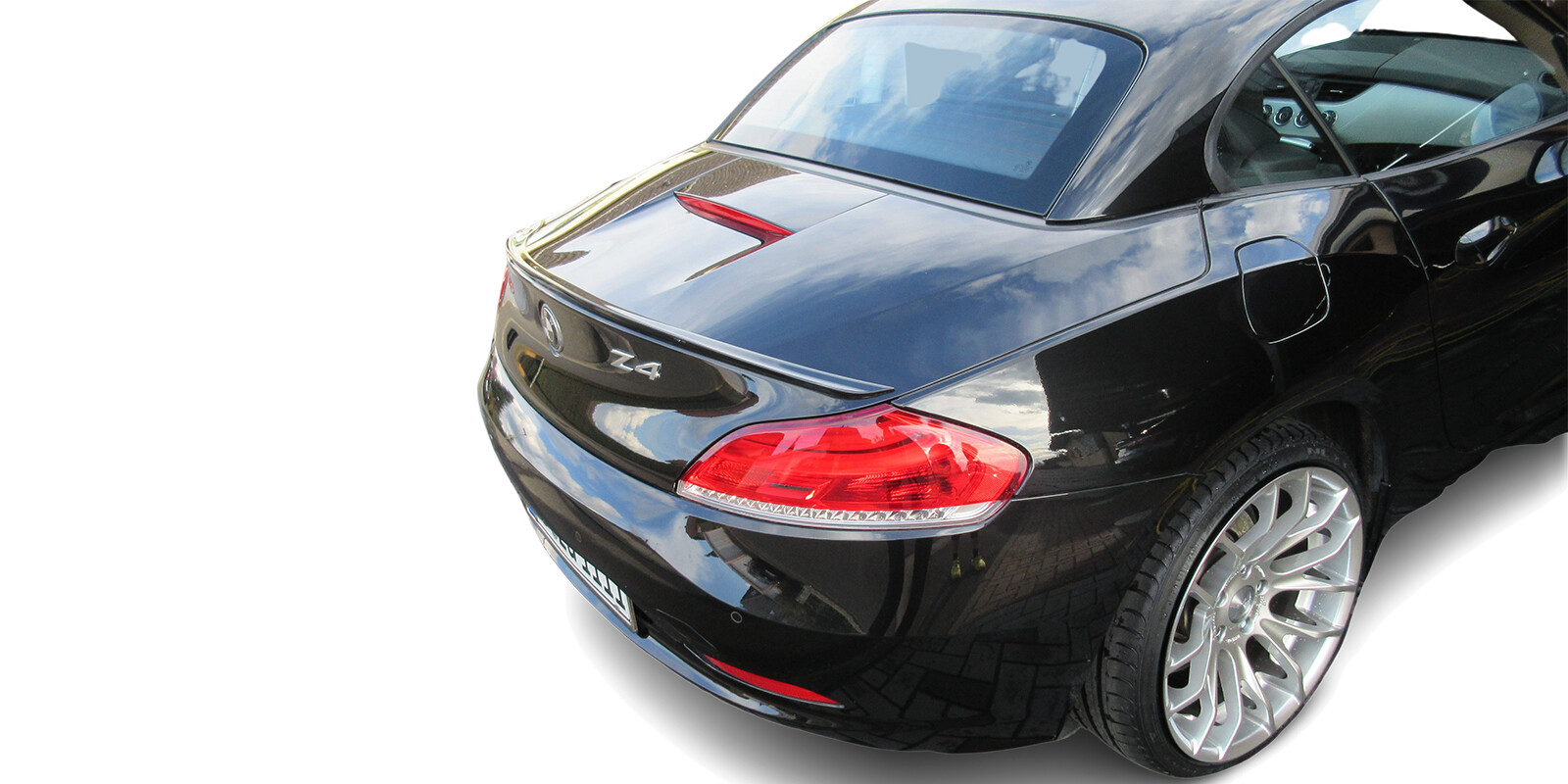 Rear Spoiler for BMW Z4 E89, Matte Black, Unpainted, Flexible, Stream