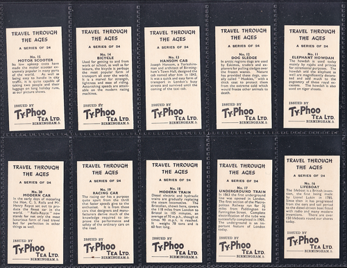 24 Typhoo Travel Through The Ages Viking ship Mail Coach Spacecraft Submarine - Picture 5 of 7