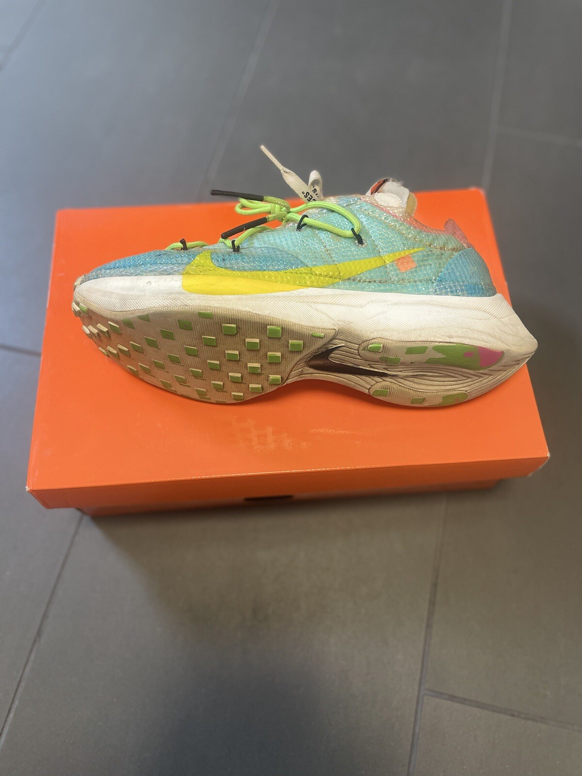 OFF WHITE X NIKE Nike Off White x Vapor Street Polarizzate Blu US Donna Taglia 12 US Uomo Taglia 10.5