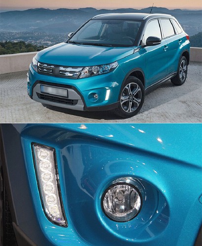 2pcs LED DRL Daytime Running Fog Light W/ Turn For Suzuki Vitara 2015-2018 - Bild 2 von 10