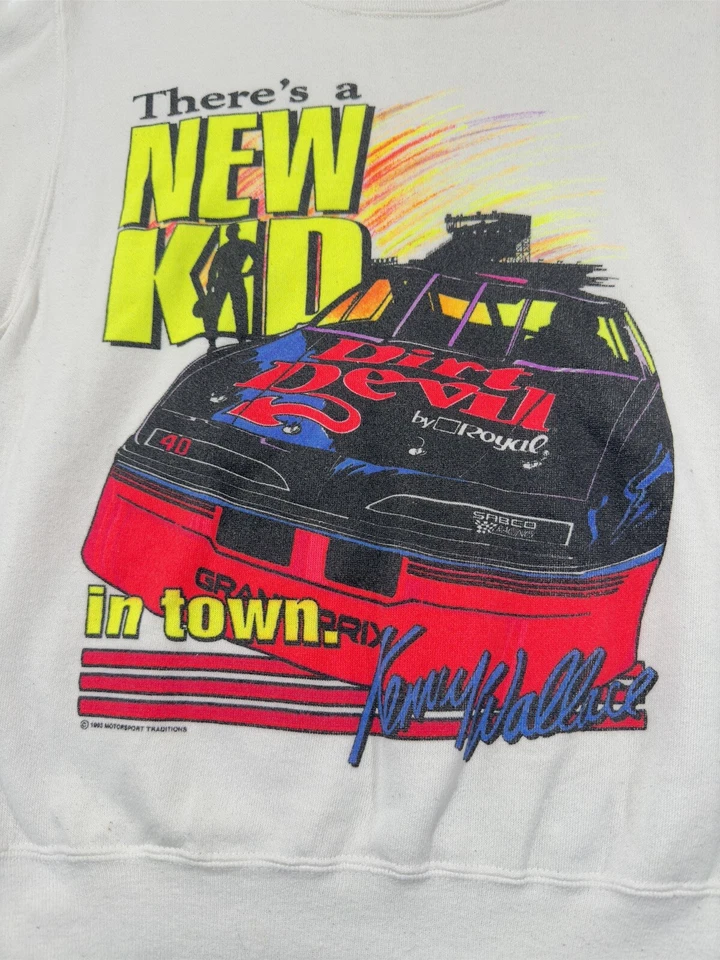 Винтажная толстовка Kenny Wallace Dirt Devil Grand Prix размер S новая детская в городе - Изображение 2 из 4