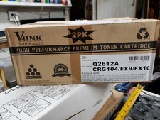 2-PK/PACK Q2612A Toner Cartridge HP 12A LaserJet 1012 1010 1018 1020 3030 3020