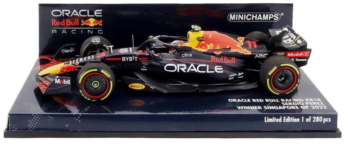 Minichamps Red Bull RB18 #11 Winner Singapore GP 2022 - Sergio Perez 1/43 Scale