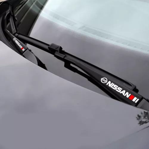 2PCS PVC Car Window Wiper Sport Sticker Decals For Nissan Car Accessories