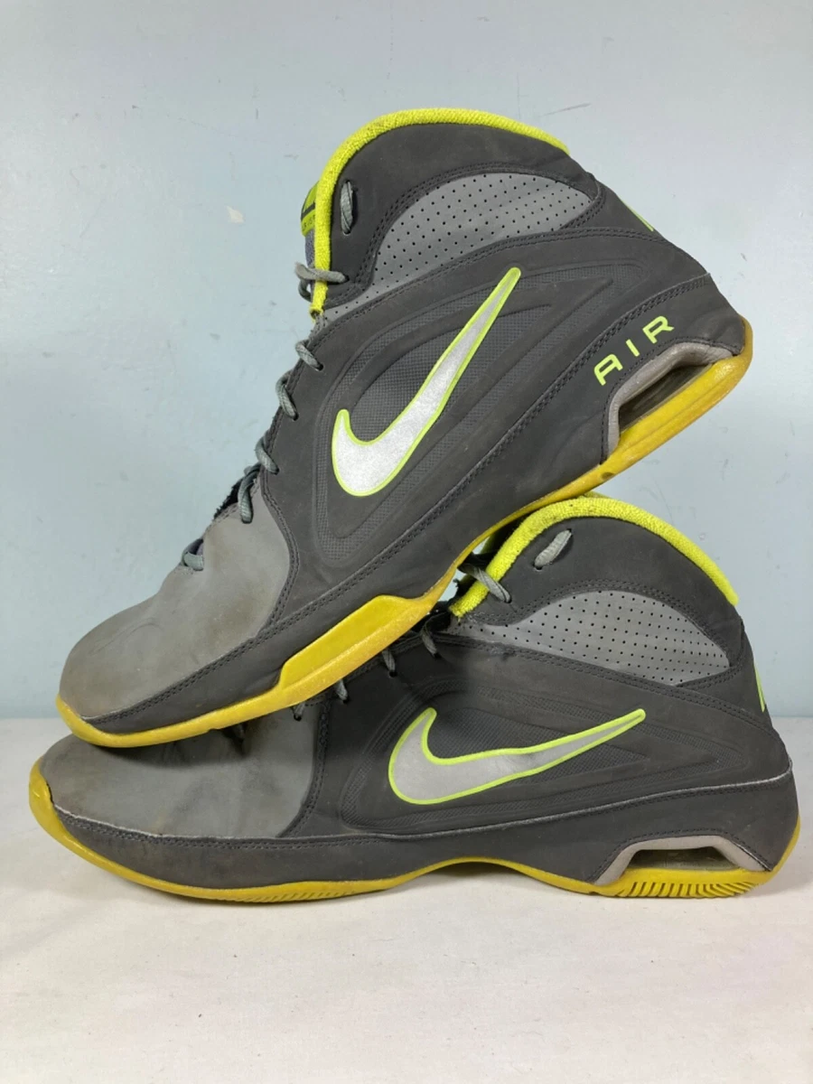 Grey and lime green nike shoes sale