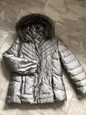 Qvc Centigrade Grey Padded Jacket Coat With Hood Medium M