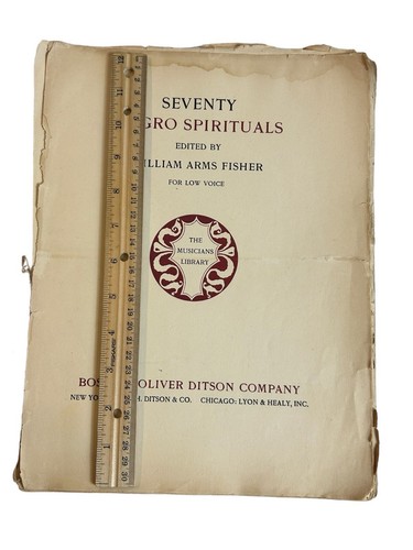Partituras Setenty Negros Spirituals 1926 voz baja William Arms Fisher Ditson - Imagen 6 de 14