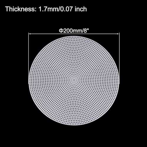 pcs 8" Plastic Mesh Canvas Sheet 13 Count Round Needlepoint Blank Canvas for 10 - Picture 3 of 6