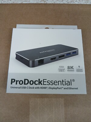 Hypertec HYP-USBCPD-E4 ProDock Essential Dual 4K Single 8K HDMI Dock NEU