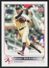 2022 Topps UK Edition Dansby Swanson #75 BASEBALL Atlanta Braves