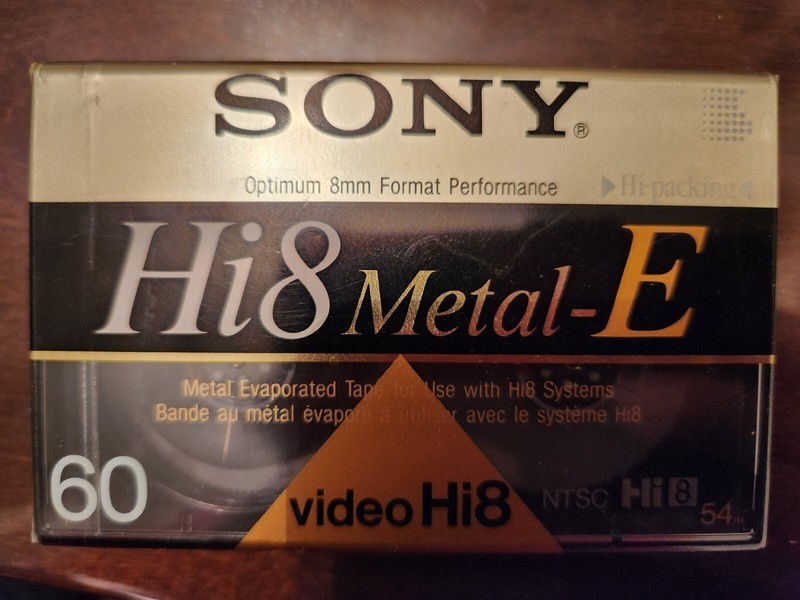 Sony Hi8 Metal-E Video Cassette Camcorder Tape