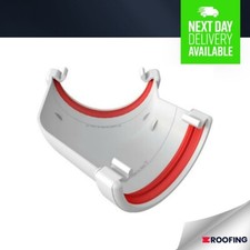 FreeFlow 112mm Half Round Gutter 135 Degree Angle Guttering / Drainage - White