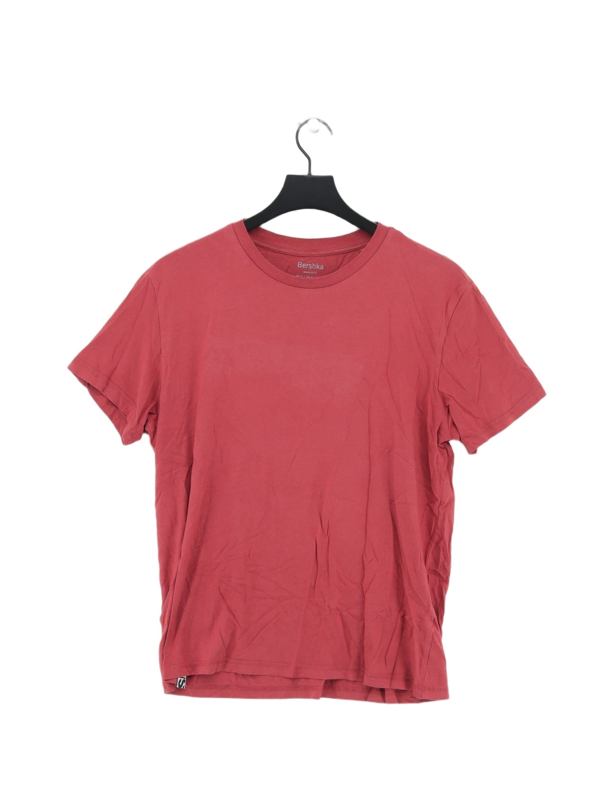ALTRA Bershka T Shirt Uomo M Rossa 100% Altro Basic