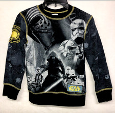 STAR WARS Boy's Storm Trooper Droid Hoodie Sweatshirt The Disney Store Size 7 8