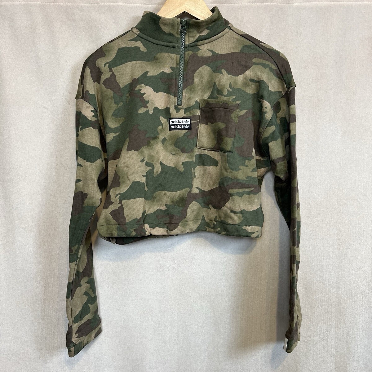 Adidas Camouflage Sweatshirt Womens Adidas All Over Print