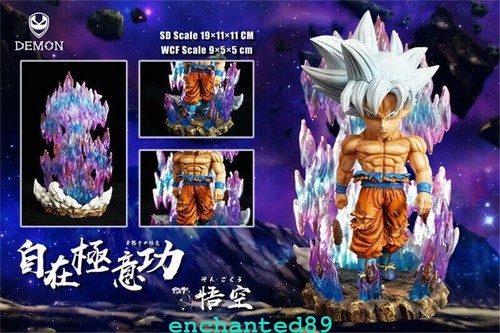 Estatua pintada modelo de resina Son Goku Ultra Instinct Demon Studio en stock WCF - Imagen 3 de 4