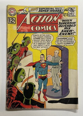 ACTION COMICS #292. SEPT 1962. DC. G/VG. SUPERMAN! SUPERGIRL! CURT SWAN COVER!