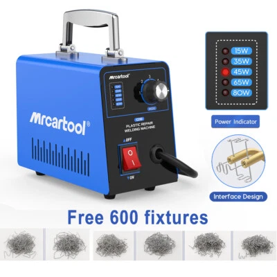 MRCARTOOL Plastic Welding Machine Car Bumper Repair Kit 80w Plastic Welder Repair Kit Tool