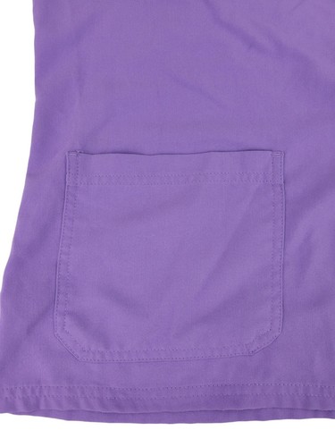Koi Next Gen Purple Scrub Top Women's Size M Great Pockets Excellent Condition - Picture 7 of 15