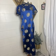 Women Evening Dress Chinese Traditional Long Qipao Summer Cheongsam XL
