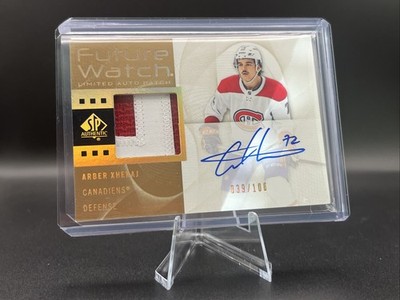 2022-23 UD SPA - Autographed Future Watch Arber Xhekaj #RFWA-AX /100 (AU, RC)