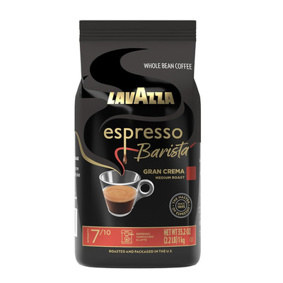 Lavazza Espresso Barista Gran Crema Whole Bean Coffee, Medium Roast, 2.2 LB