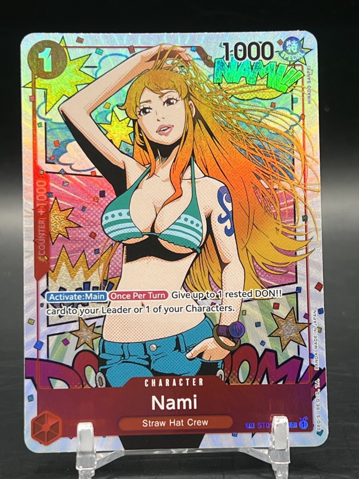 nami treasure rare card Nami ST01-007 English Treasure Rare Card