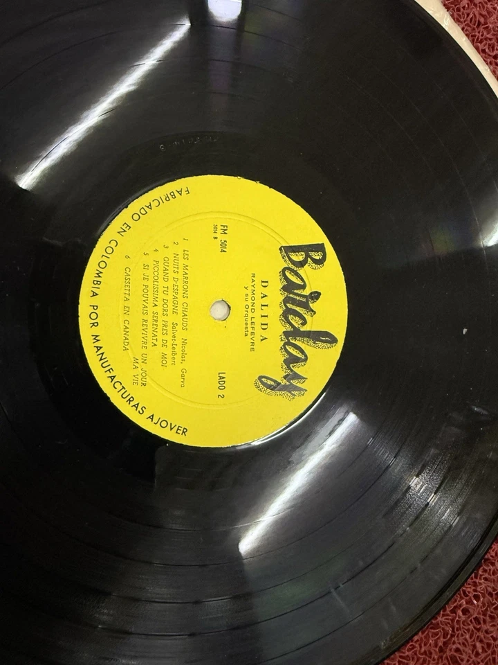 DALIDA  very  rare   Cover colombia  vinyl  lp first edi 1962 look jup - Image 3 of 4